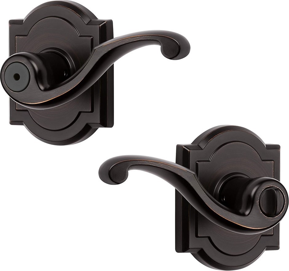 Baldwin Madrina, Interior Privacy Door Handle Reversible Lever for Bedroom/