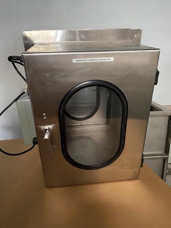 Stainless Steel Dispensed Chemical Interlock Pass Through Port