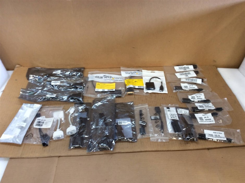 Mixed Brand StarTech Display Adapter And Connector - New (Lot of 25)