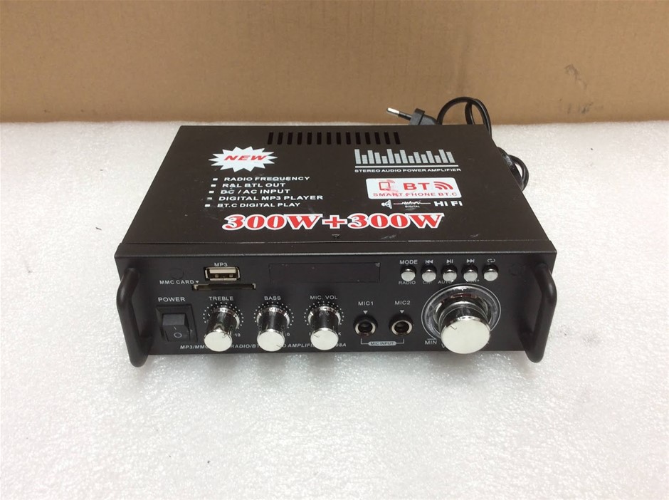Bluetooth Stereo Audio Power Amplifier 300W+300W