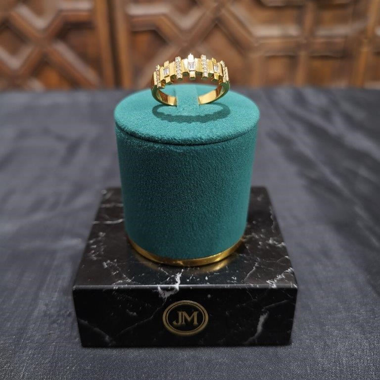 22K/Italy Gold Filled Ring -(Stamped 22K/Italy)-Warranty Quality-10 US