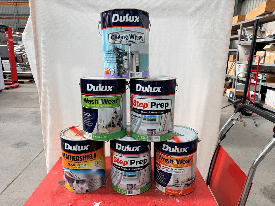 Assorted 10Lt Tins of Paint x 6