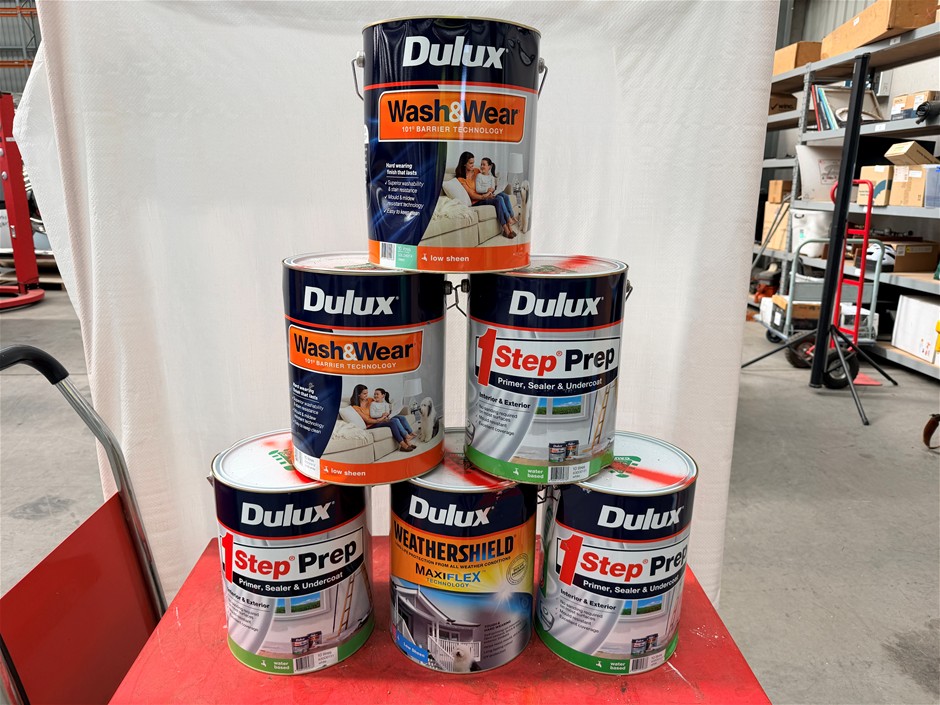 Assorted 10Lt Tins of Paint  x 6