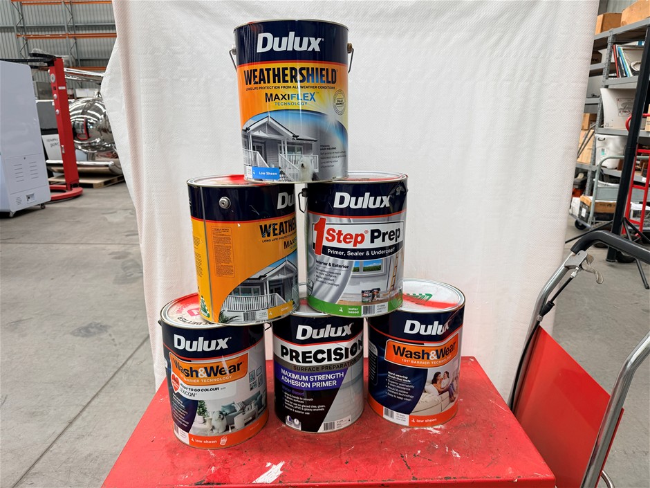 Assorted 10Lt Tins of Paint x 6