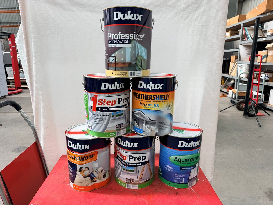 Assorted 10Lt Tins of Paint x 6