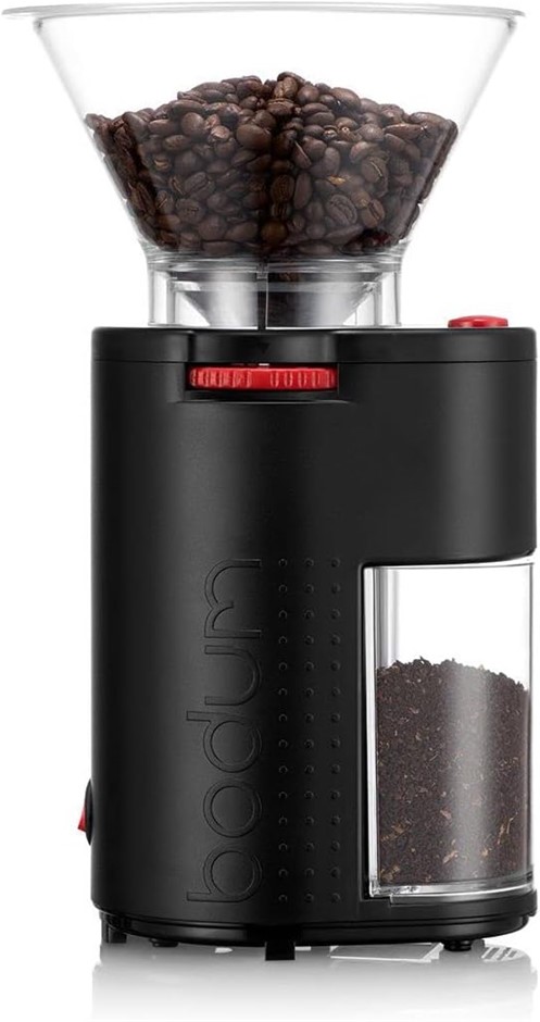 BODUM Coffee Grinder, Bistro, 11750-01AUS. NB: Has been used & Slightly dam