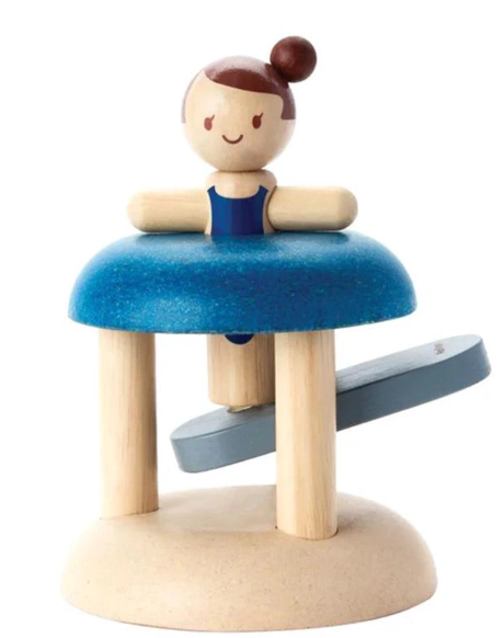 PLAN TOYS Jumping Gymnast Baby Toy.