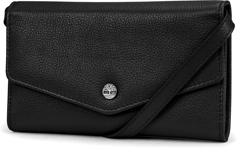 TIMBERLAND Women's RFID Leather Wallet Phone Bag with Detachable Crossbody