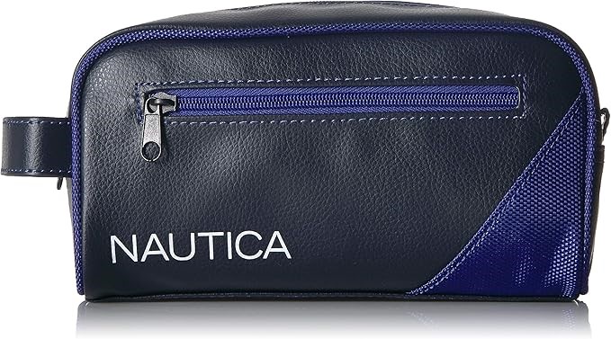 NAUTICA Men's Accessories mens Top Zip Travel Kit Toiletry Bag Organizer, R