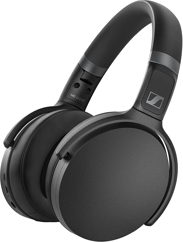 SENNHEISER HD 450SE Over Ear Noise Cancelling Wireless Headphones, Black. (