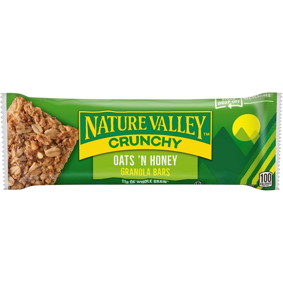 38 x NATURE VALLEY Oats & Honey Crunchy Granola Bar, 42g.