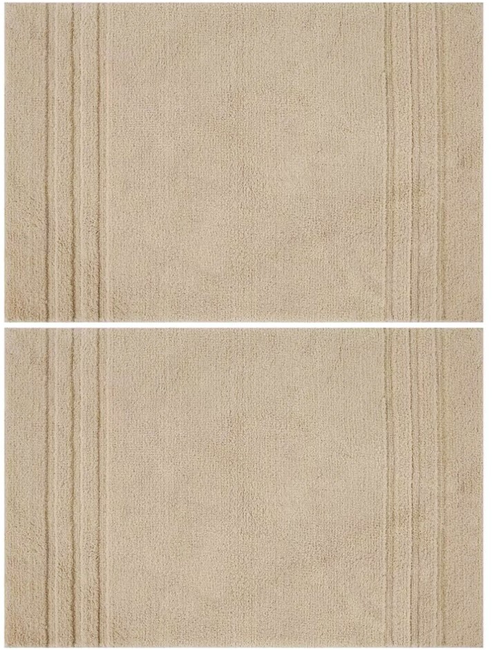 2 PACK MINERAL SPRING Multi Needle Bath Mat, Oxford Tan,  24in x 36in.