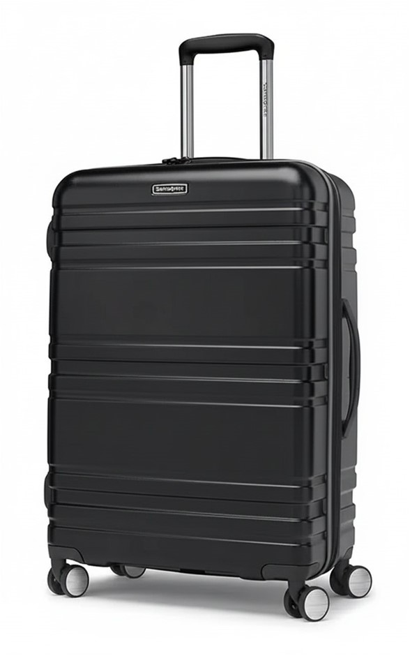 SAMSONITE Parallax Hardside Luggage Case, Medium, Black (28x67x46cm).
