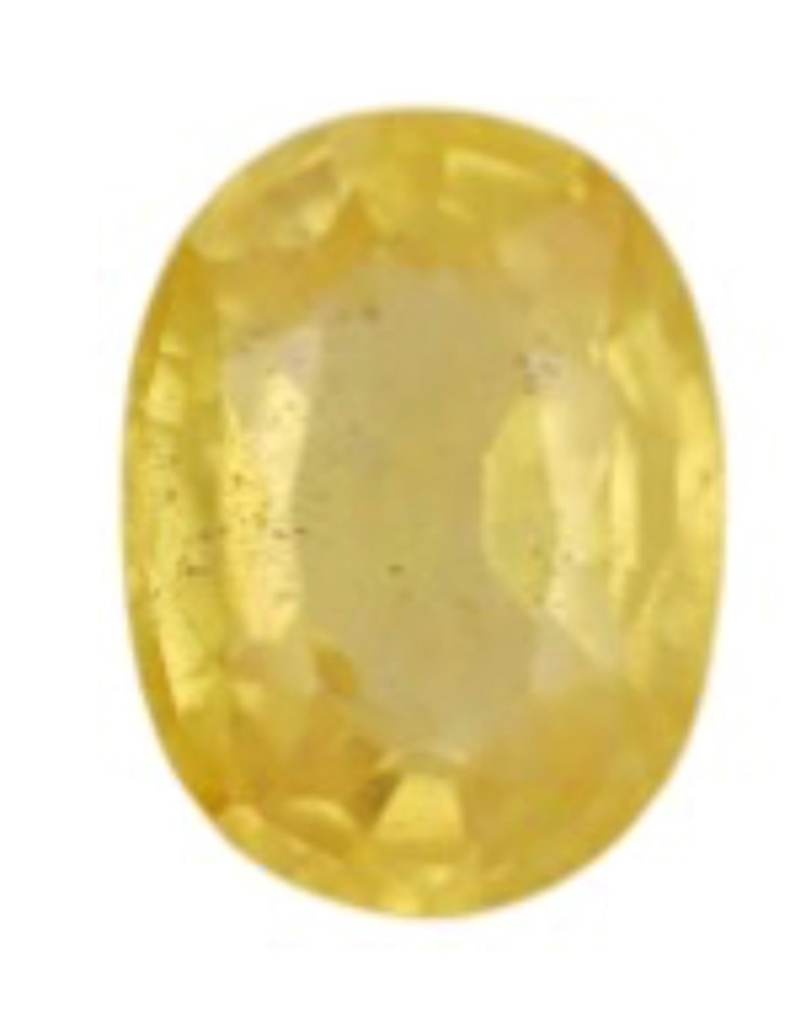 1.46 carats natural yellow sapphire certified from Madagascar