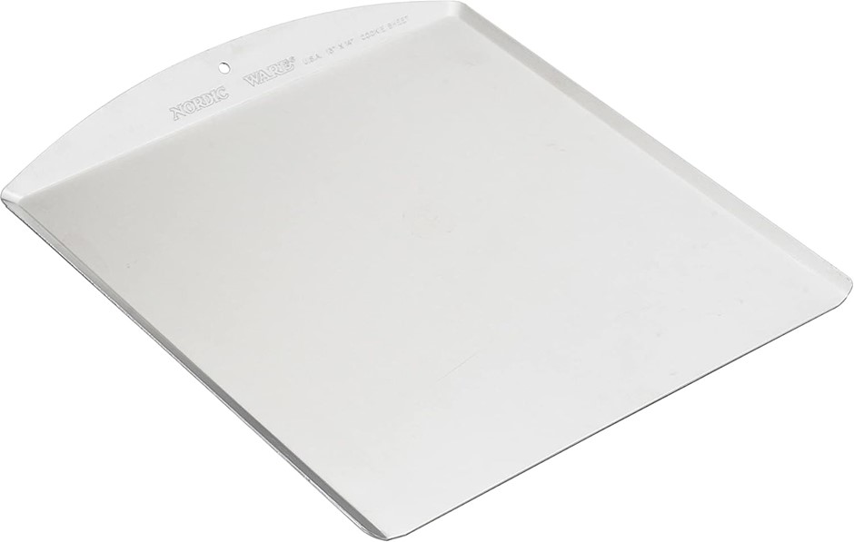 2 x Nordic Ware Natural Aluminum Commercial Large Classic Cookie Sheet 13 x