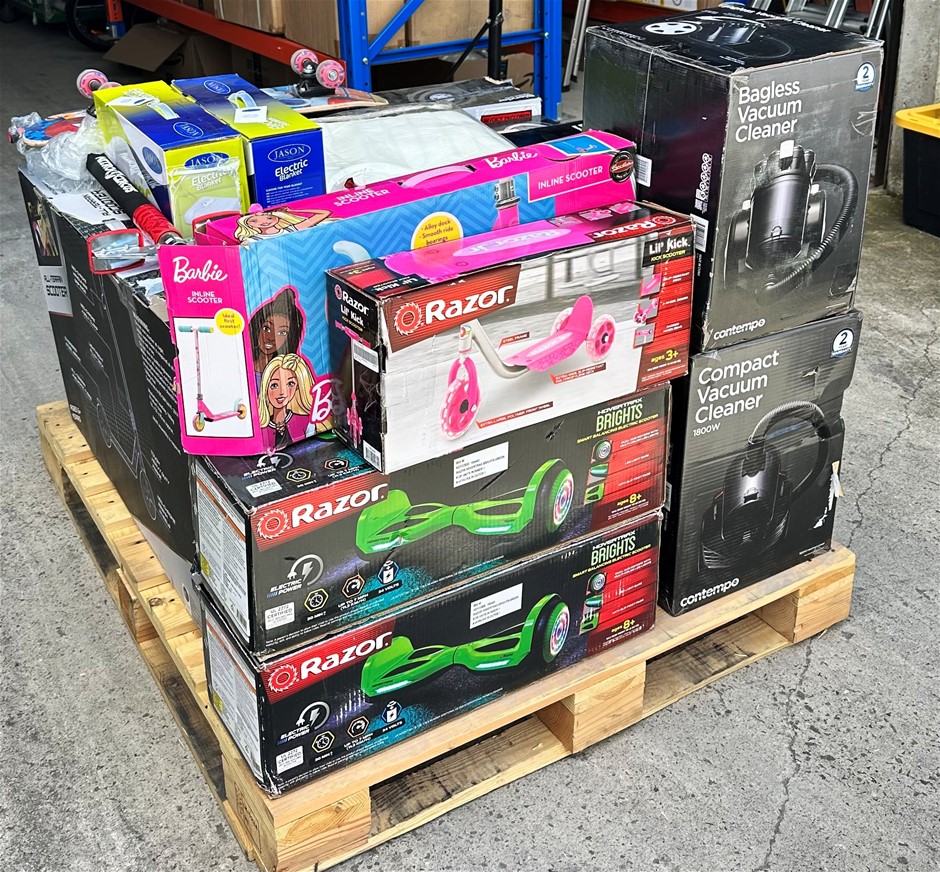 Approx. 25 x Appliances/Electronics: Razor Hovertrax, Vacuum Cleaners, Elec