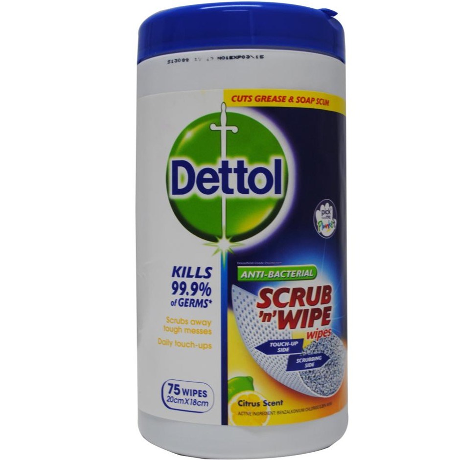 6 x Dettol PK75 Anti Bacterial Scrub N W
