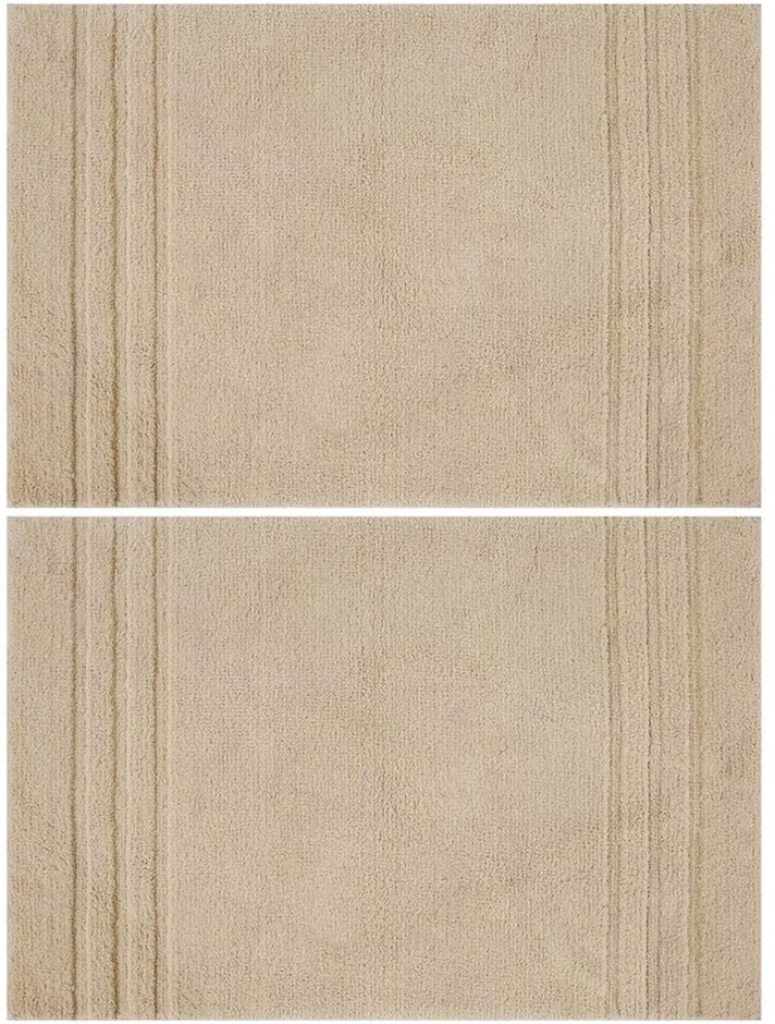 2 PACK MINERAL SPRING Multi Needle Bath Mat, Oxford Tan,  24in x 36in.