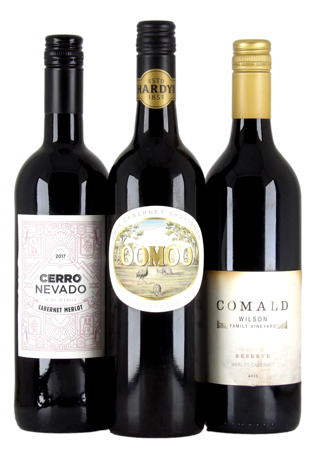 Mixed Cabernet Wine Pack (3x 750mL) Multi Region
