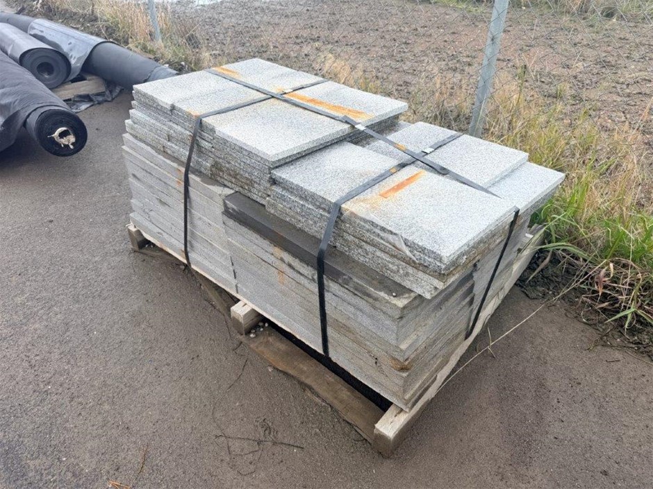 Pallet Of Concrete Pavers Assorted