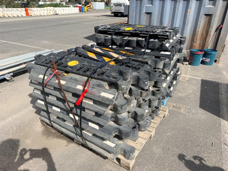 Pallet of Rubber Speed Humps x 2