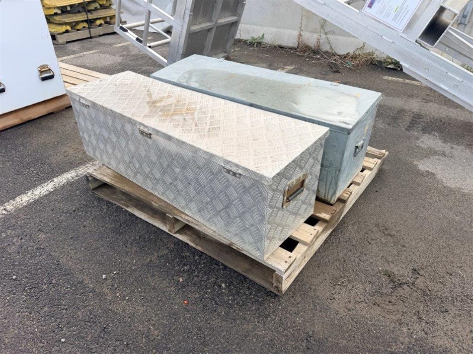 Pair of Metal Tool Boxes