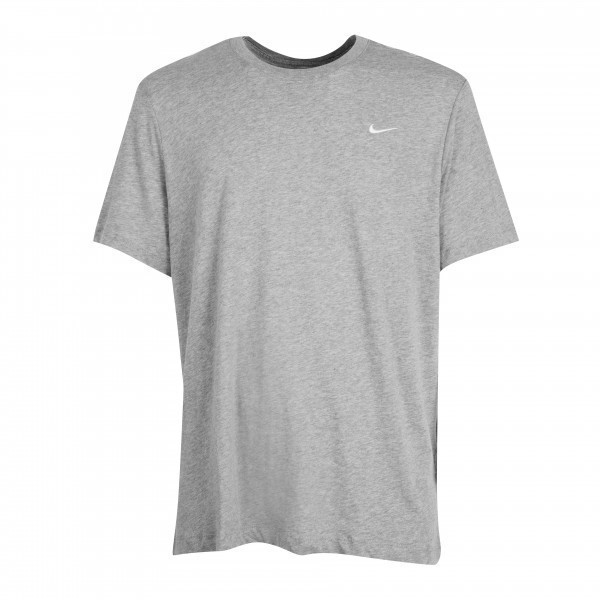 NIKE Men's Embroidered Swoosh Tee, Size 2XL, 80% Cotton, Grey (063), BV0507