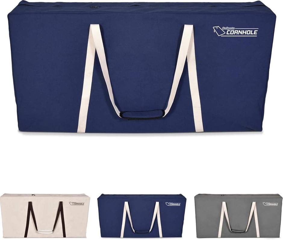 GOSPORTS 4 x 2 ft Canvas Cornhole Carrying Case - Choose Navy Blue, Gray, o