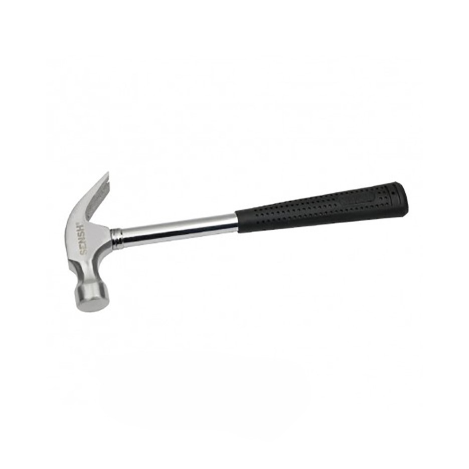 2 x SENSH Hammers 0.5kg Claw, Rubber Grip Fibreglass & Steel Handles.