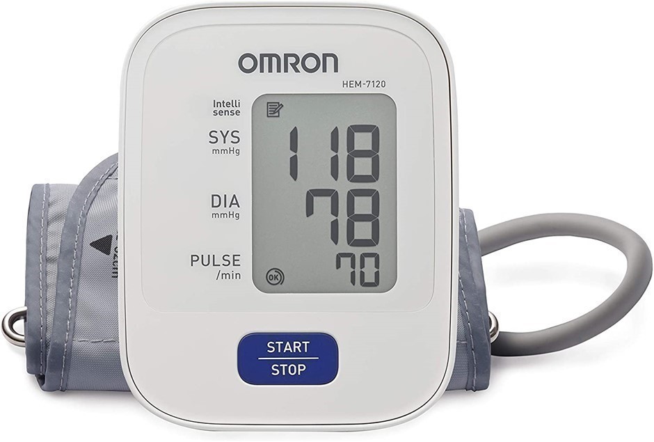 OMRON Basic Upper Arm Automatic Blood Pressure Monitor.  Buyers Note - Disc