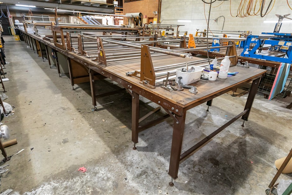 Fabric Master Fabric Cutting Table & Carriages with Clamps