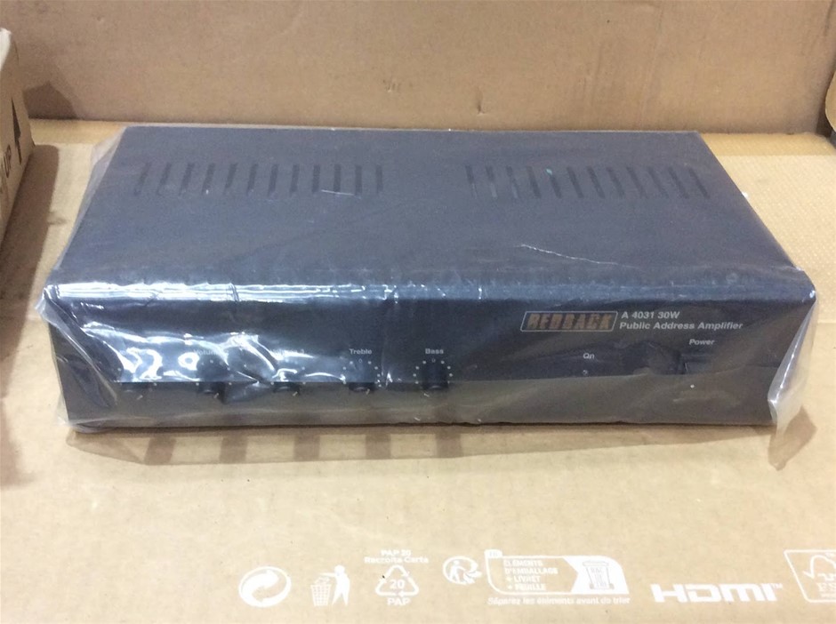 Redback A4031 30W Public Address Amplifier - New