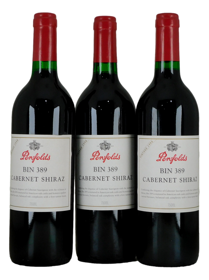 Penfolds Bin 389 Cabernet Shiraz 1989 (3x 750mL)