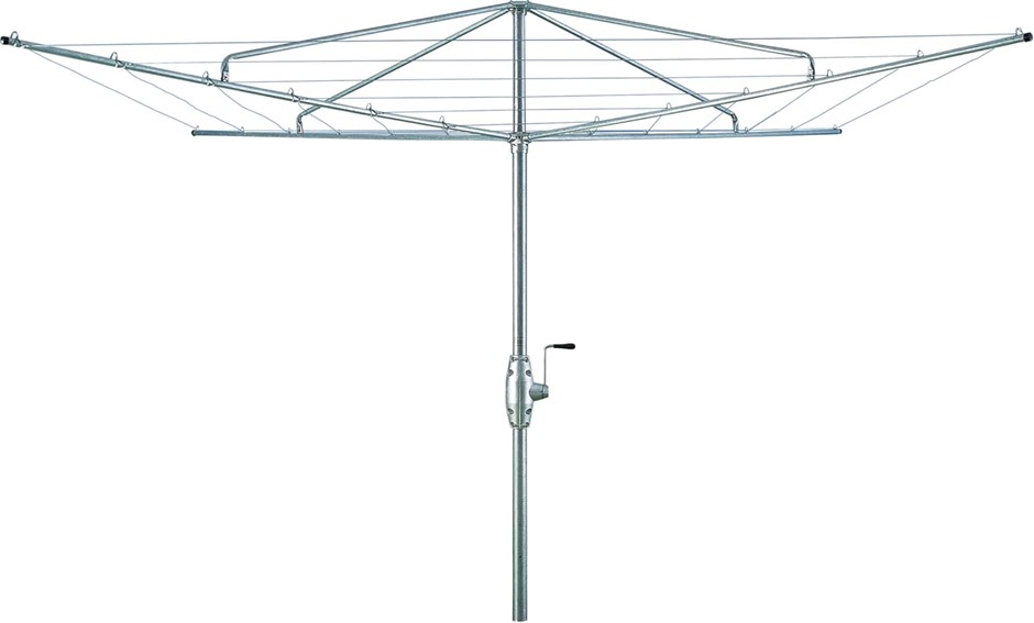 HILLS Heritage Rotary Hoist Clothesline, 6-Line, Silver, Extra Large (Head