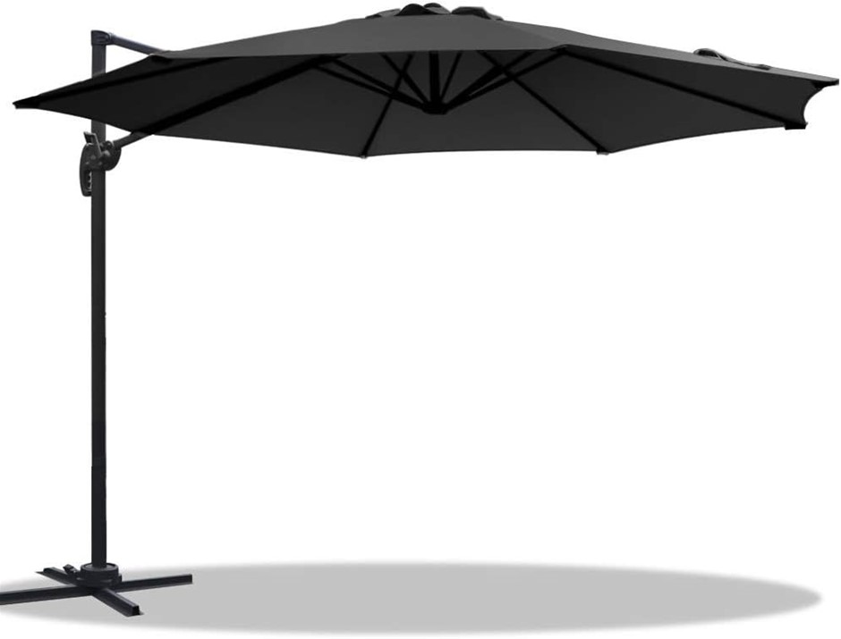 INSTAHUT Outdoor Cantilever Umbrella 360° Rotatable Shading Water Resistant