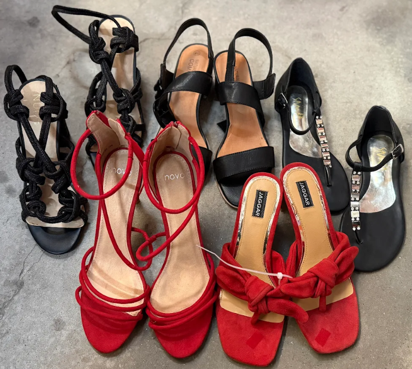 5x Assorted Stylish Ladies Sandals/Heels such as Novo (US10), Jaggar (EU38)