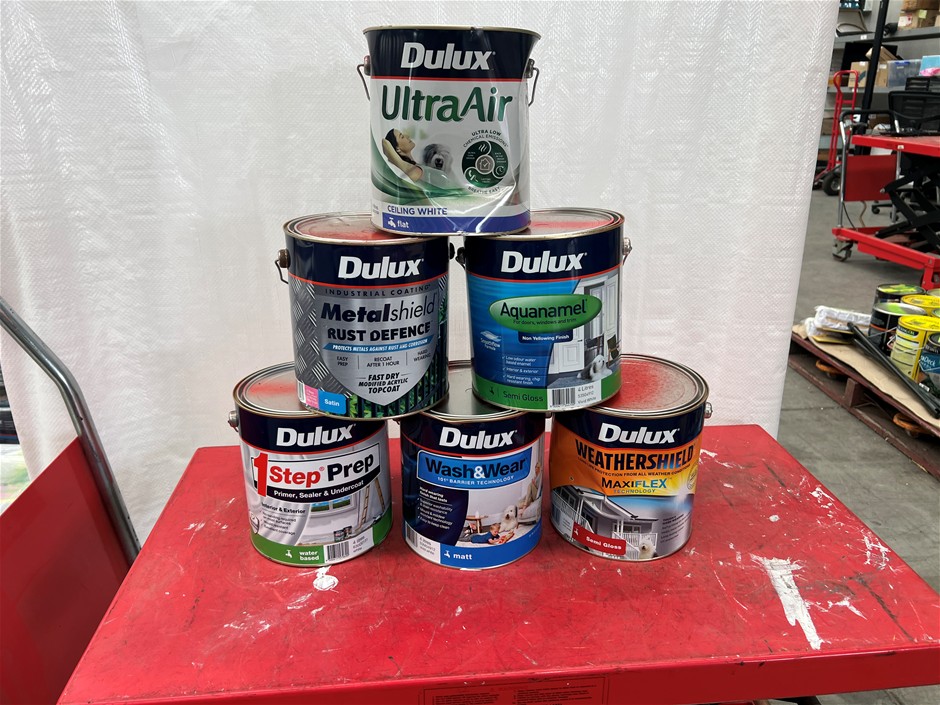 Assorted 4Lt Tins of Paint - Quantity 39 Tins