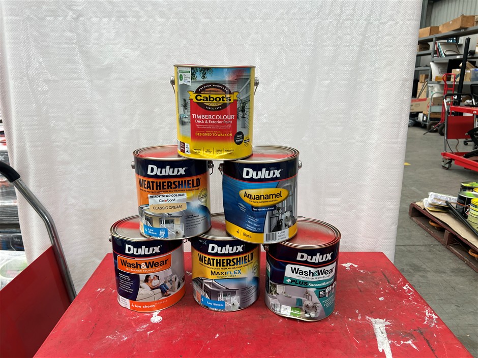 Assorted 4Lt Tins of Paint - Quantity 39 Tins