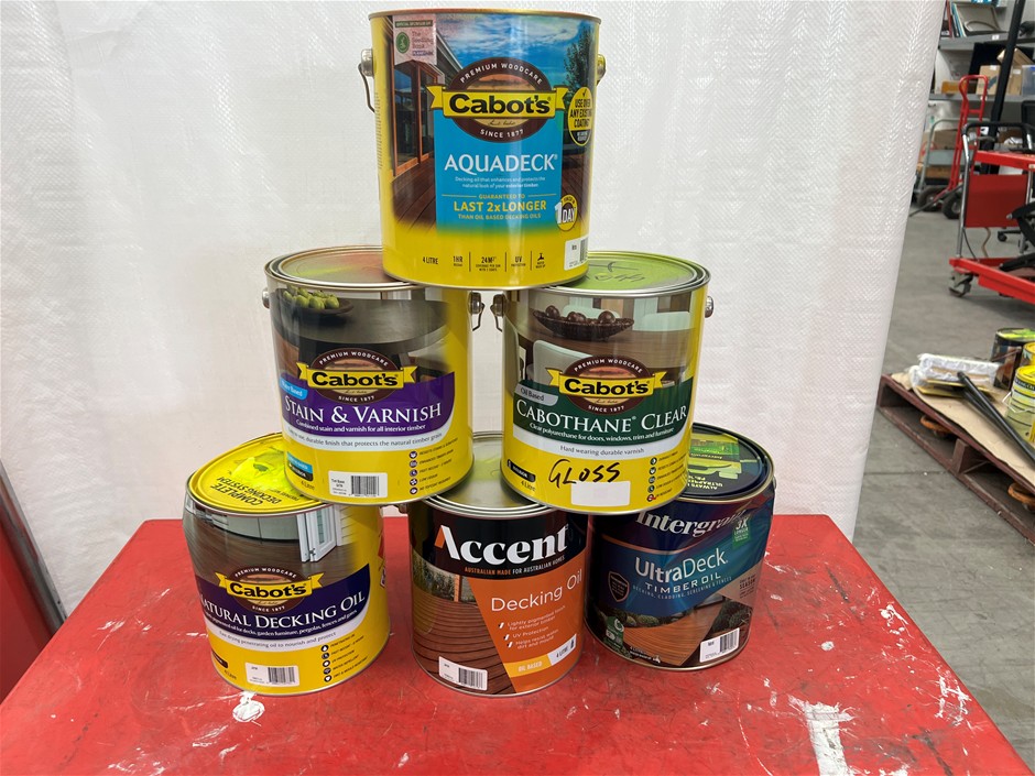 Assorted 4Lt Tins of Paint - Quantity 32 Tins