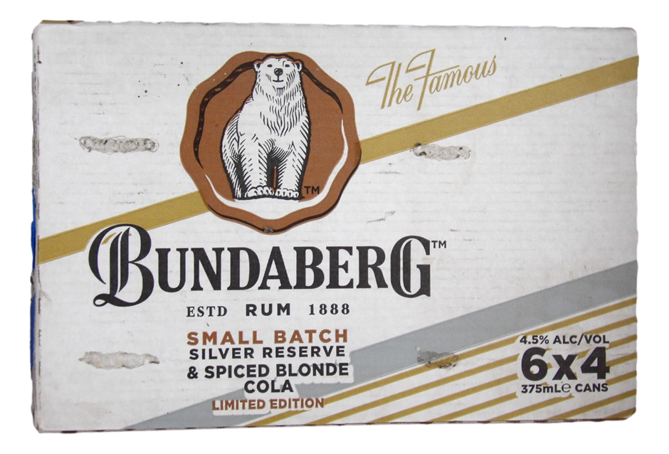 Bundaberg Rum L/E Small Batch Silver Res & Spiced Blonde Cola (6x4x 375mL)