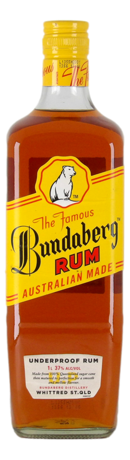 Bundaberg The Famous Aust. Made Underproof Rum (1x 1L), QLD.