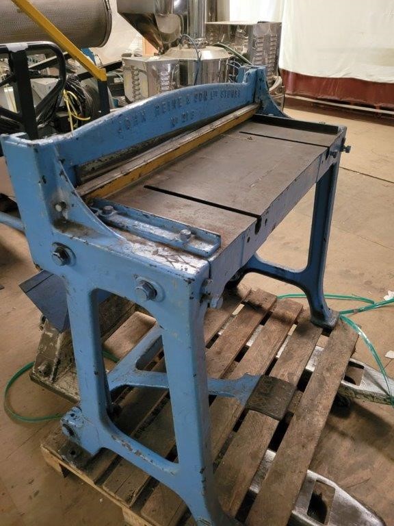 John Heine Mechanical Sheet Metal Guillotine