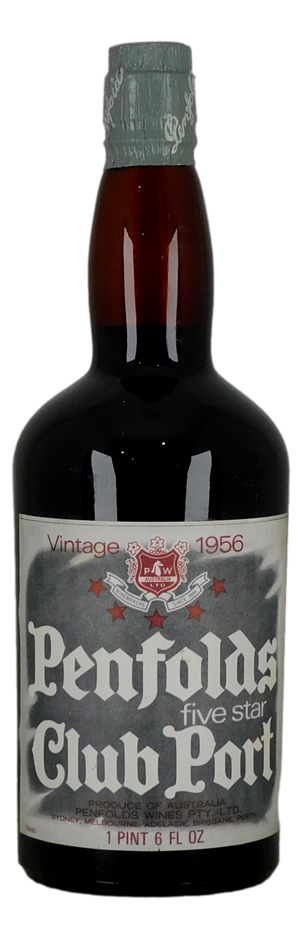 Penfolds Five Star Club Port 1956 (1x 1 PINT 6 FL OZ) SA