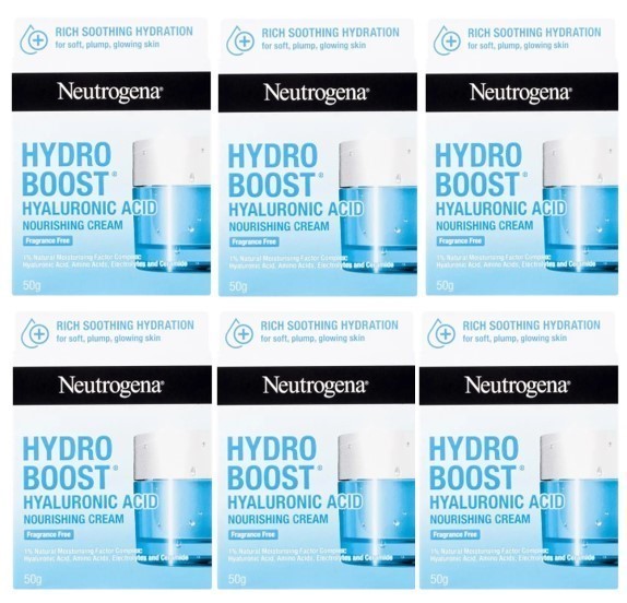 6 x NEUTROGENA Hydro Boost Emulsion 50 G, White, 50 g