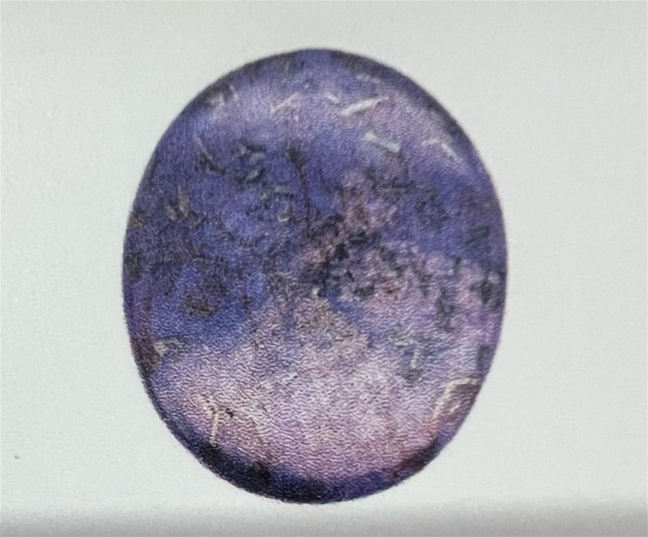 47.48 carats natural star sapphire purple madagascar certified