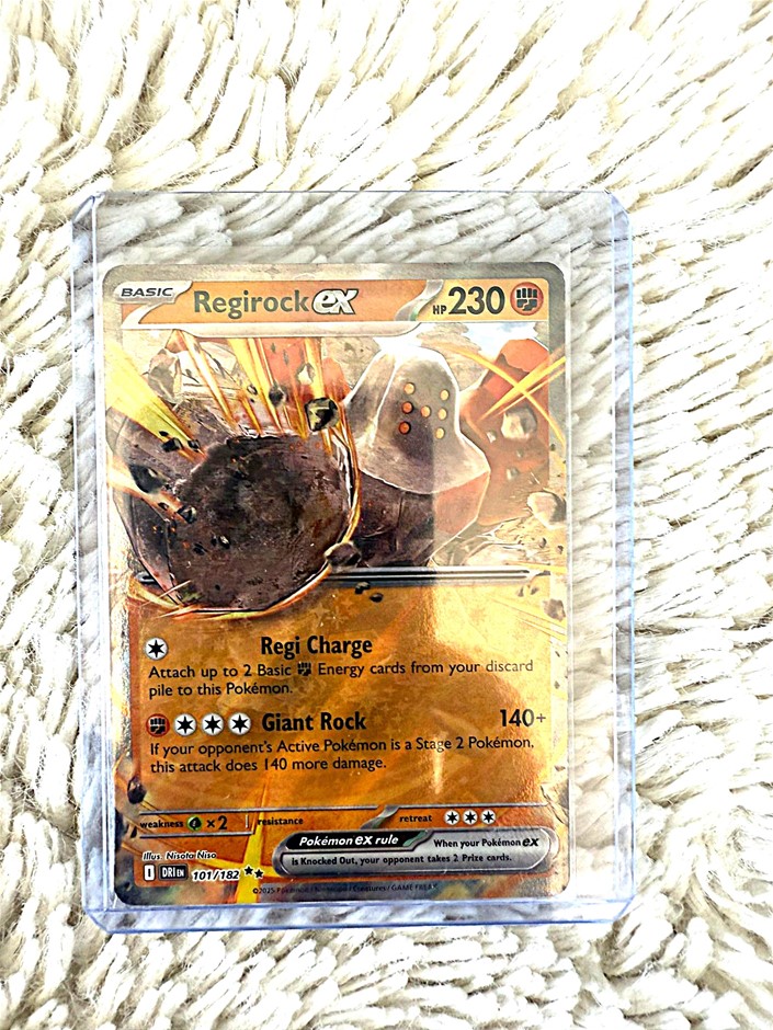 Regirock EX #101/182 Double Rare ENG