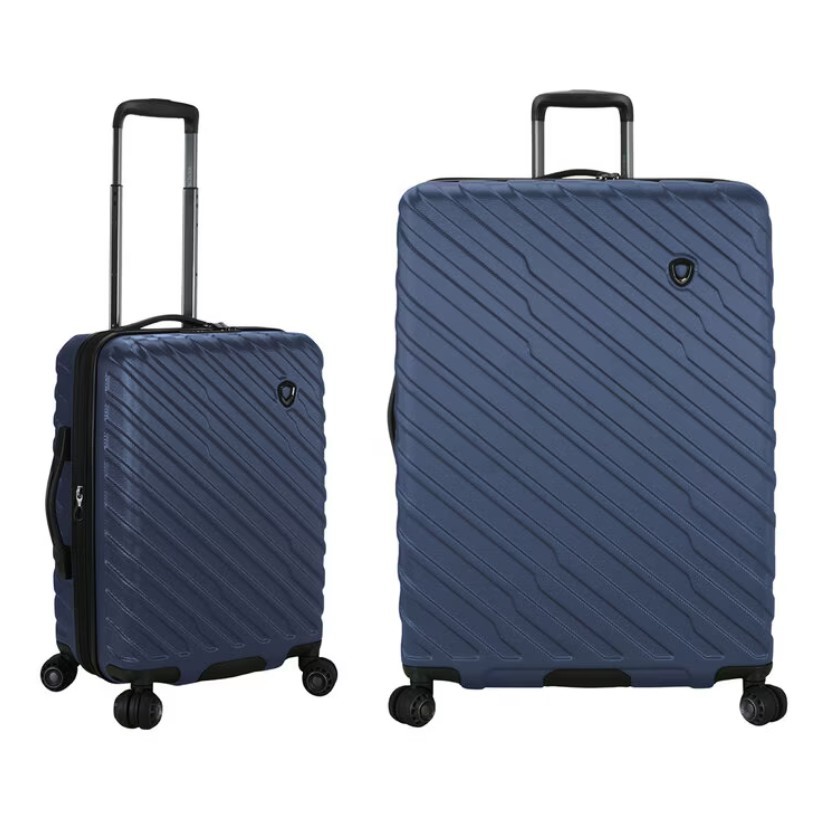 TRAVELER'S CHOICE Iona Hardside Luggage Set, Carry On / Small, Navy. NB: No