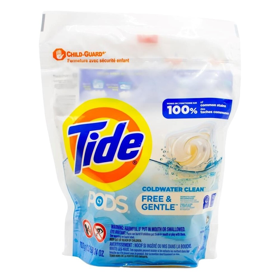 4 x TIDE 38pk Pods, Cold Water Clean.