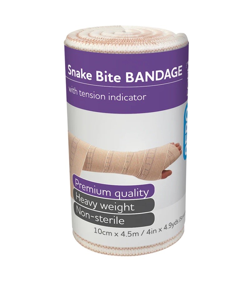12 x AERO Snake Bite Bandage Rolls, 10cm x 4.5m.
