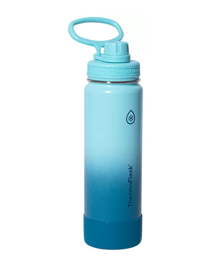 THERMOFLASK 2pc Ombre Stainless Steel Drinking Bottles, Blue Ombre & Pink O